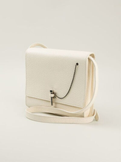 Shop CARVEN grained shoulder bag from Farfetch: