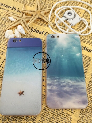 清新凉品 苹果iphone6s 7PLUS海浪来袭 创意全包防摔手机壳带挂绳