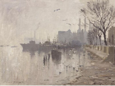 来自英国艺术家 Edward Seago R.W.S. (British, 1910-1974) 风光绘画作品一组 (转)