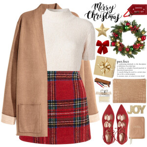 #Christmasoutfit #ChristmasTime #christmas #plaid #turtleneck #croptop #coat #sweaterweather #laceupsandals #CasualChic #personalstyle #beoriginal   @polyvore-editorial @polyvore