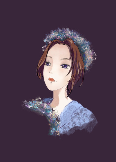手绘头像，闺蜜