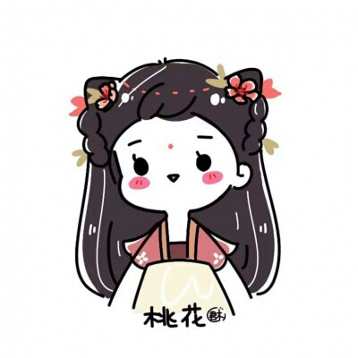 【简笔画】花朵女孩儿
