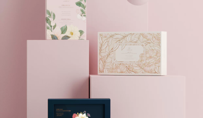 粉色系植物品牌包装设计