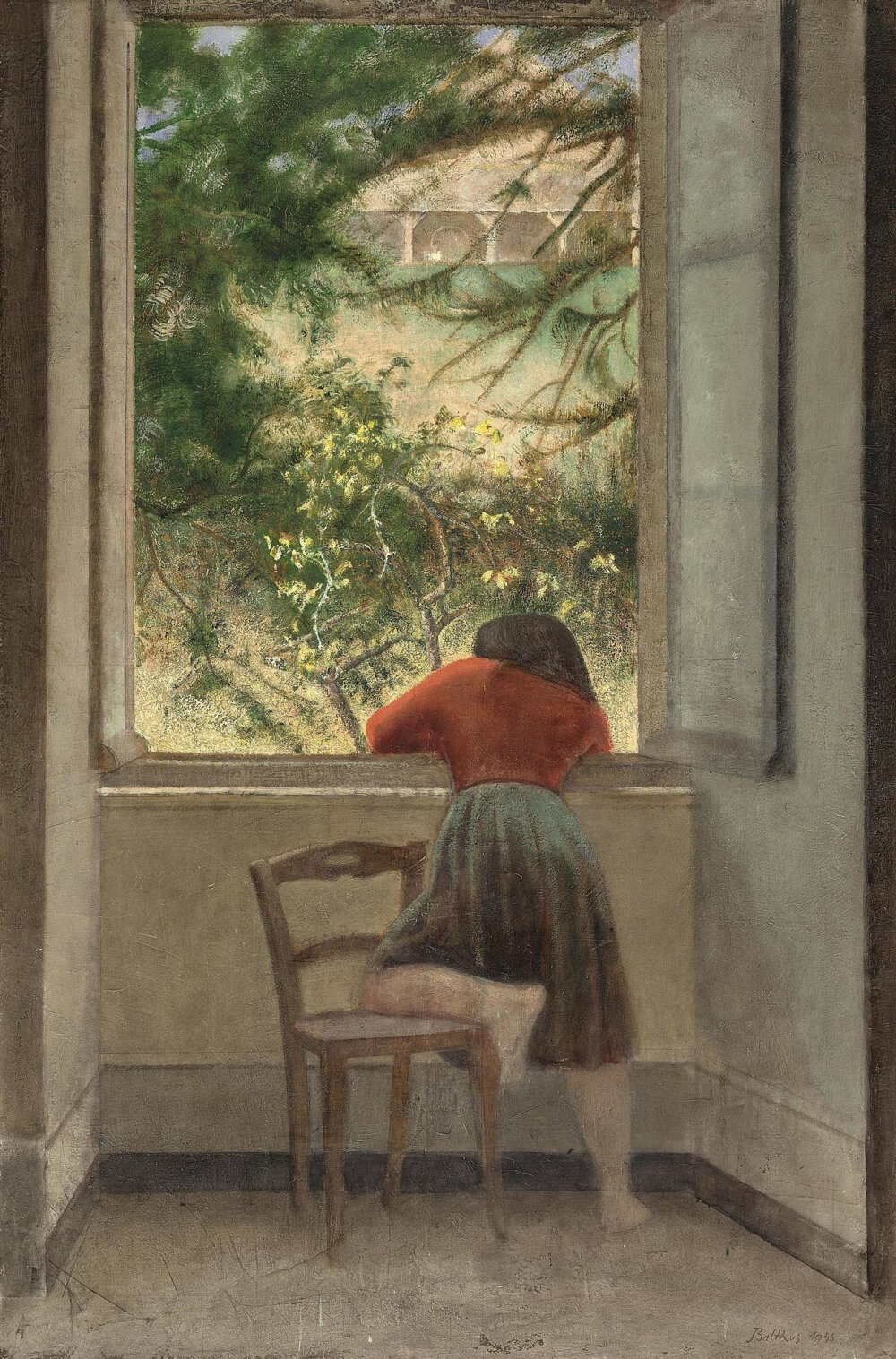 Balthus
“Girl at a Window,” 1955
#RED·MOON##遇见艺术##艺术# ​​