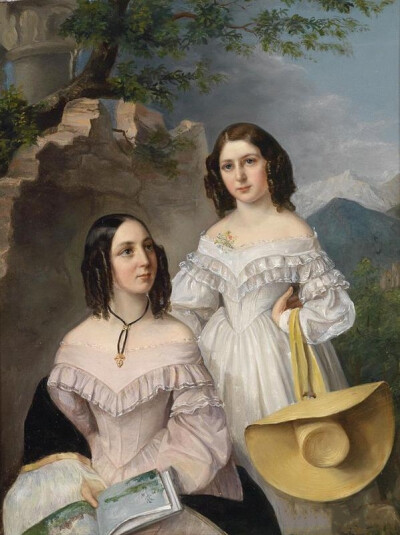 《姐妹》（英文：Sisters） 是奥地利艺术家『Elisabeth Modell』 于1839年 所作。