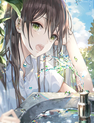 水 绘师：A_maru（p id=7775076） 本作品id=83225659