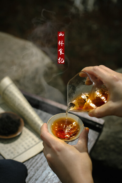 琴里知闻唯渌水，茶中故旧是蒙山。