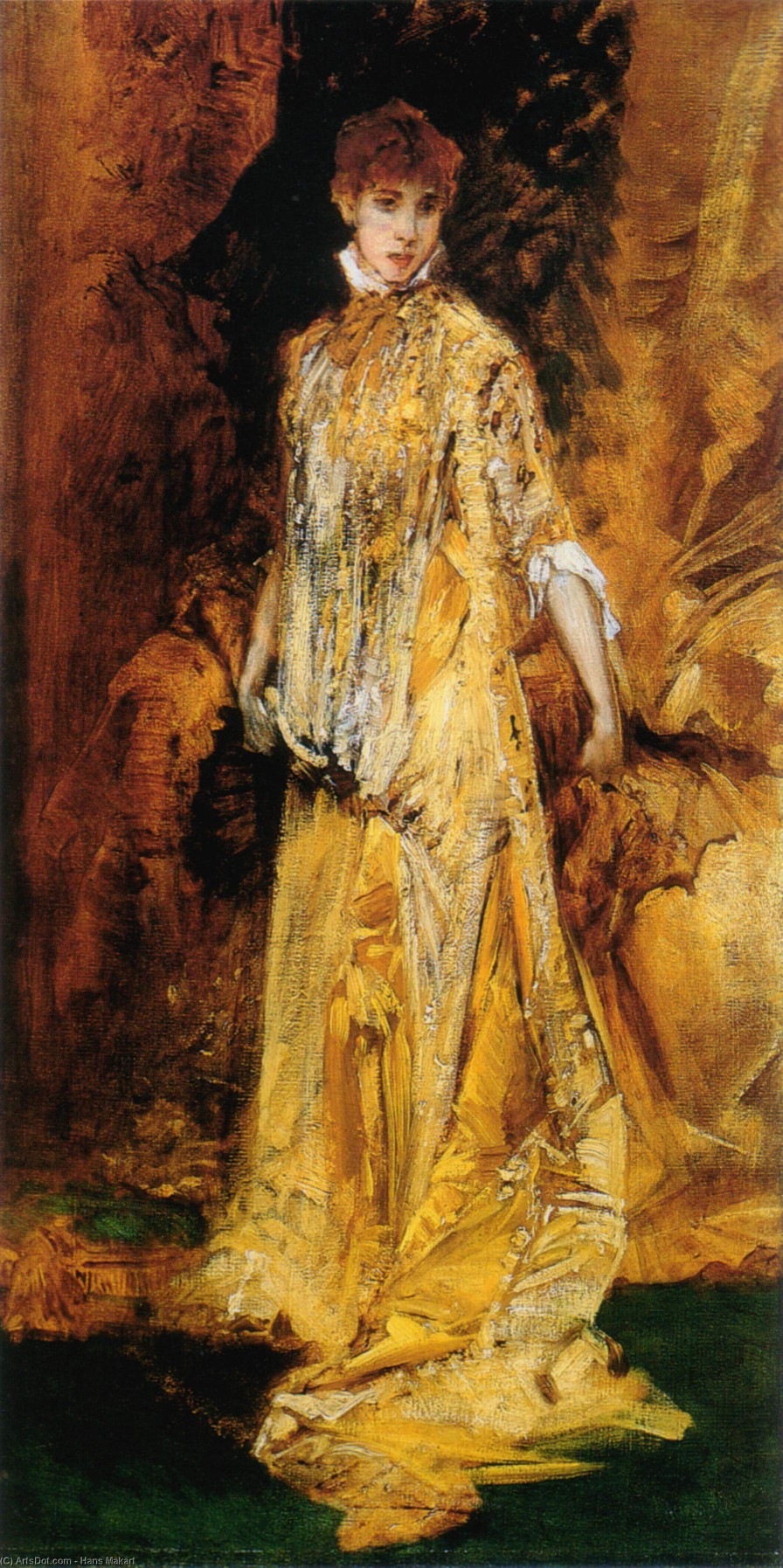 Hans Makart
汉斯·马卡特
奥地利画家, (1840-1884)
1893年，马卡特去世9年后，在美国芝加哥世界哥伦布博览会（World's Columbian Exposition of 1893）上，马卡特的作品《五官图》代表奥地利参展：五个完美女性成为这届世博会最吸引观众的美术作品之一。从此之后，对马卡特作品疯狂的追捧，在欧美持续了至少20年。