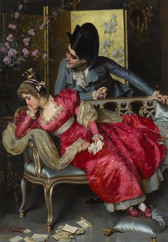 皮奥·里奇（pio ricci，1850 - 1919年8月21日），他是一名意大利画家，出生在佛罗伦萨。
皮奥·里奇曾在美术学院学习，主要从事风俗画和古装画创作。他的著名绘画作品包括:《最初的理想》、《优雅的夫妇1》、《优雅的夫妇2》、《情书》、《欣赏礼物》等。