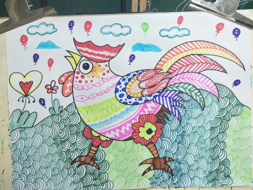 鸡创意画
小猪佩奇