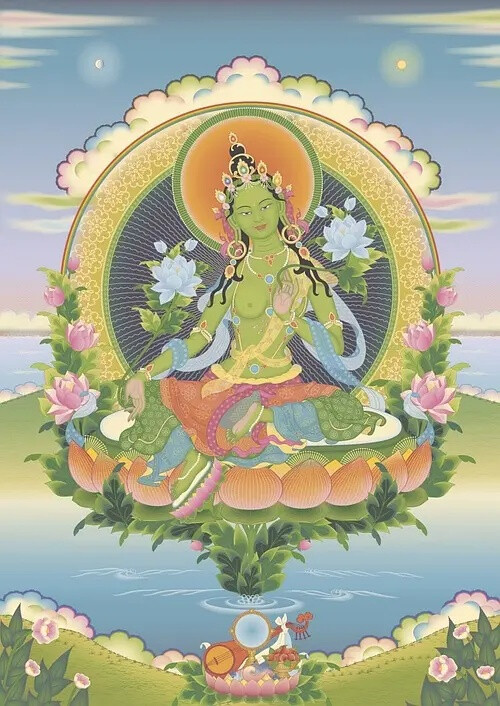 绿度母 - 高清图片，堆糖，美图壁纸兴趣社区