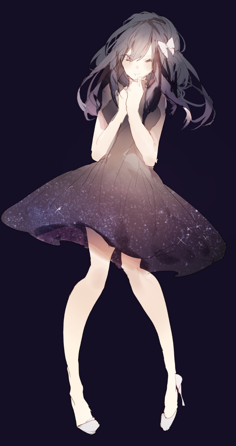 黑底