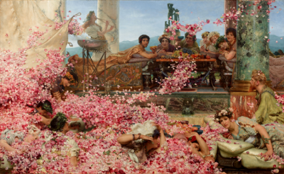 A sweet-scented demise - The Roses of Heliogabalus, by Lawrence Alma-Tadema, 1888