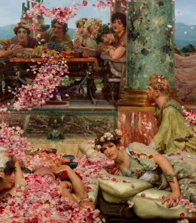 A sweet-scented demise - The Roses of Heliogabalus, by Lawrence Alma-Tadema, 1888