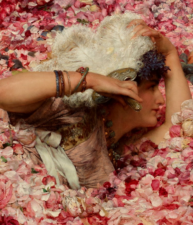 A sweet-scented demise - The Roses of Heliogabalus, by Lawrence Alma-Tadema, 1888