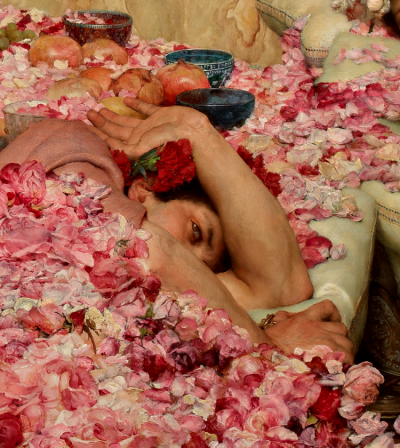 A sweet-scented demise - The Roses of Heliogabalus, by Lawrence Alma-Tadema, 1888