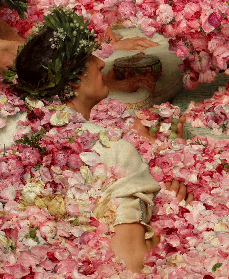 A sweet-scented demise - The Roses of Heliogabalus, by Lawrence Alma-Tadema, 1888