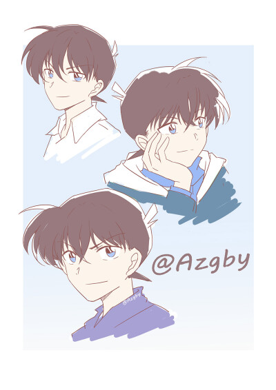 【来源pixiv，侵删】
画师：azgby
★此图片仅供欣赏收藏，禁改禁商用★
工藤新一，日本漫画家青山刚昌创作作品《名侦探柯南》的主人公。17岁，高中生侦探，就读于帝丹高中二年级B班，人称“平成年代的福尔摩斯”“…