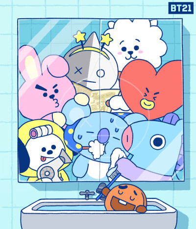 BTS BT21 TATA RJ 防弹少年团