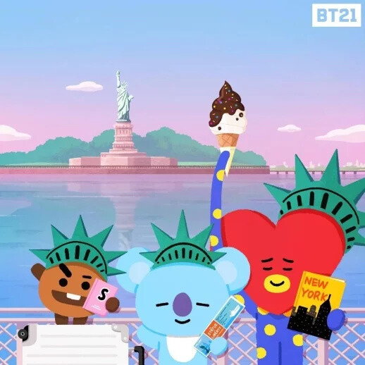 BTS BT21 RJ TATA 防弹少年团