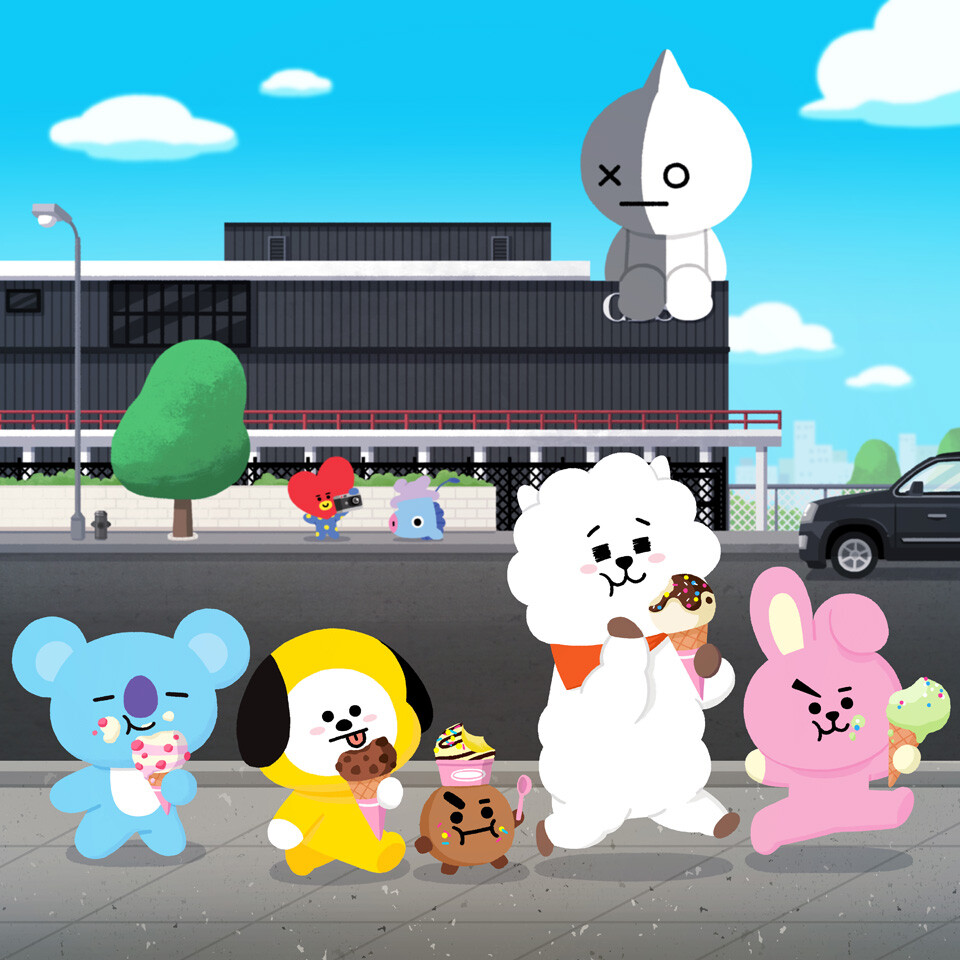 BTS BT21 RJ TATA 防弹少年团