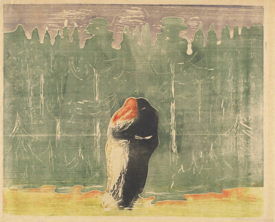 “他不愿是孤独的”
Edvard Munch/爱德华·蒙克的版画
1863-1944 ​​​