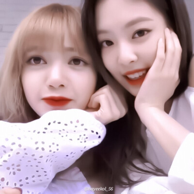 Jennie Lisa BLACKPINK jenlisa 金智妮 真傻cp