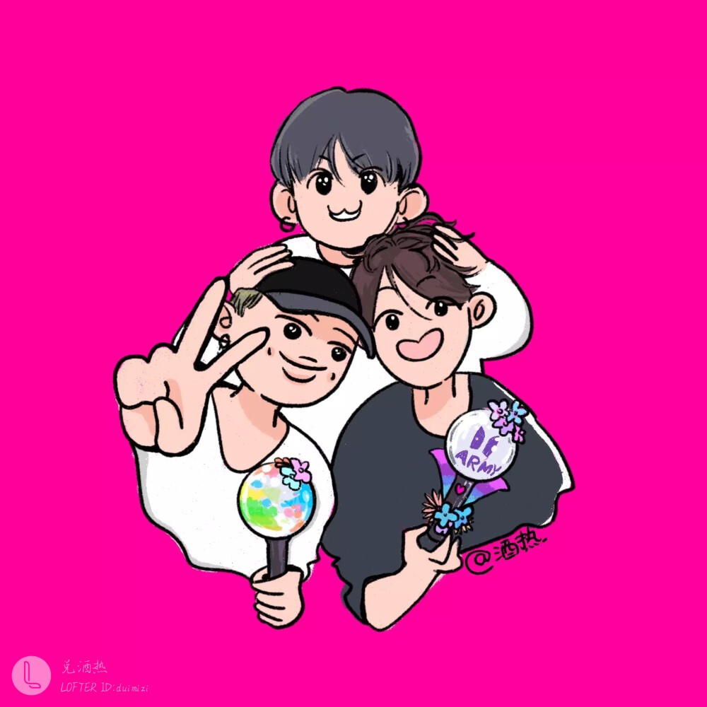 bts手绘搜图不易留图请点赞专辑内所有图片均有才阿米所绘我只是图片