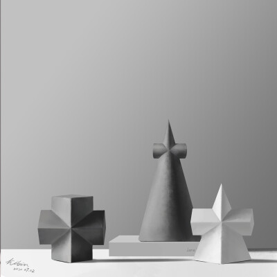 石膏照片写生练习