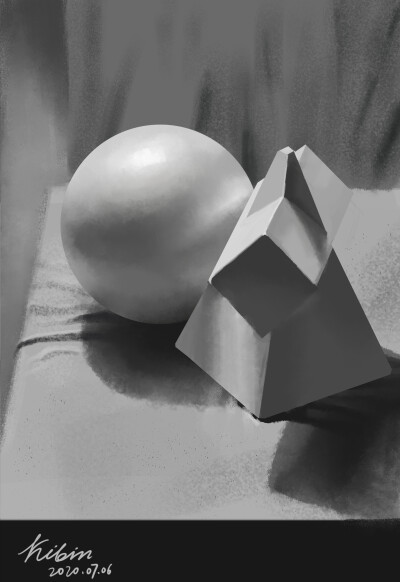 石膏照片写生练习