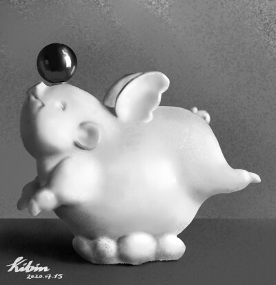 石膏照片写生练习