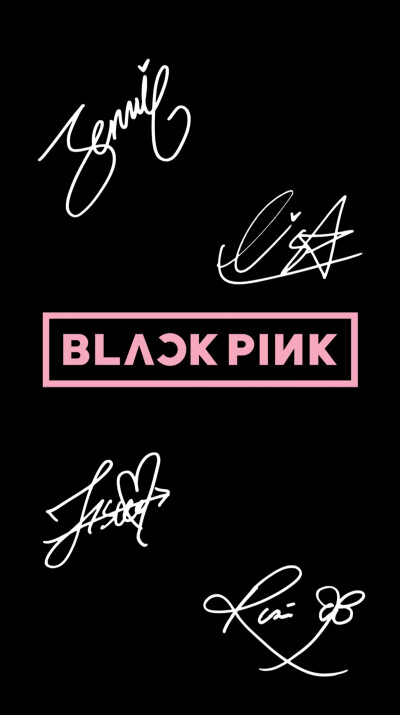 BLACKPINK签名壁纸