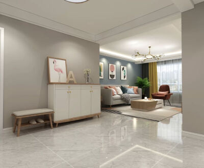 一对即将步入婚姻殿堂的年轻小情侣的婚房，不得不说北欧风格还是大家喜欢的呢，经历三个月终于完工啦。