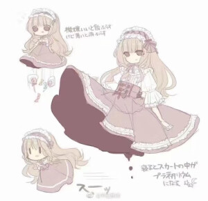 #橙子的人设专辑# 日系 人设 动漫 服装 二次元 设计 美学 搬运 lolita 素材