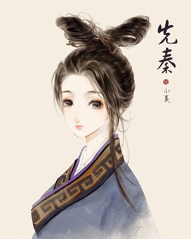 画手干货
古代女性发式