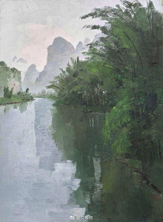 吴冠中 ​​​–油画风景
图源微博