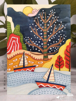 彩色装饰画