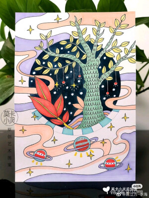 彩色装饰画