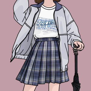 日常jk女孩的手绘头像 画师:画jk的脑虎 - 高清图片,堆糖,美图壁纸