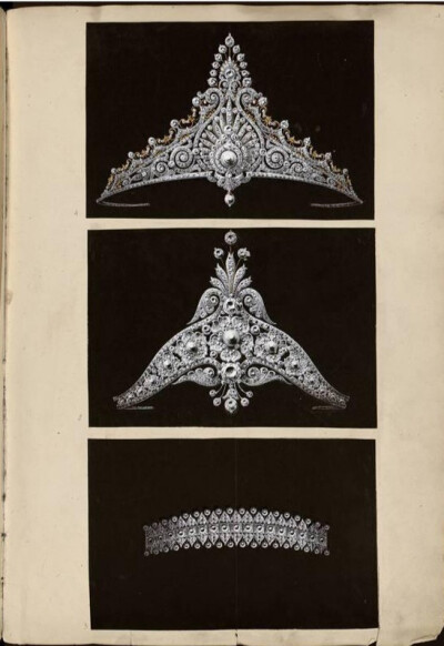 19世纪珠宝百态——巴黎装饰艺术博物馆收藏的珠宝图谱“Modèles de bijouterie et de joaillerie par Auguste Blender” ​​​