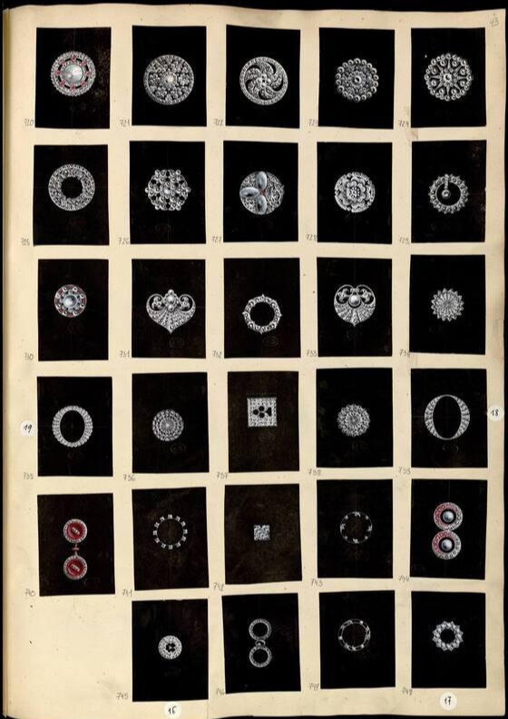 19世纪珠宝百态——巴黎装饰艺术博物馆收藏的珠宝图谱“Modèles de bijouterie et de joaillerie par Auguste Blender” ​​​