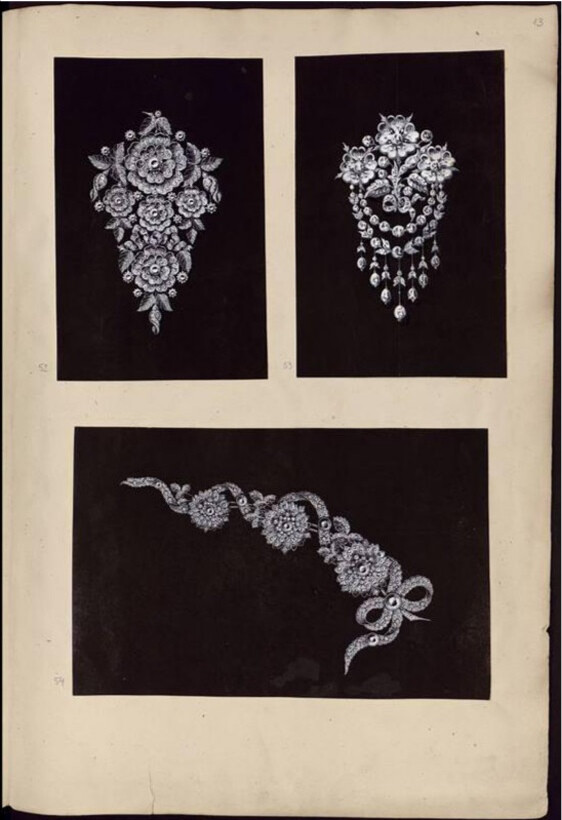 19世纪珠宝百态——巴黎装饰艺术博物馆收藏的珠宝图谱“Modèles de bijouterie et de joaillerie par Auguste Blender” ​​​