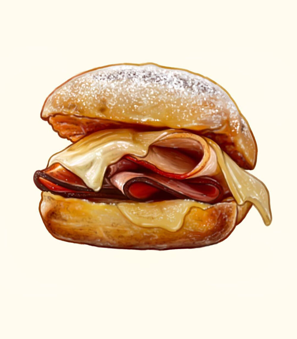 ins: foodart1993 手绘美食插画,饭菜