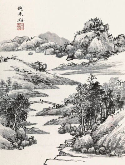 吴湖帆 仿沈周山水册 花鸟 人物 动物 工笔 写意 详细介绍请关注新浪微博@国画热 你我暮年，闲坐庭院，云卷云舒听雨声，星密星稀赏月影，花开花落忆江南，你话往时，我画往事。新浪微博同名@电影热 @西画热 求关注o …