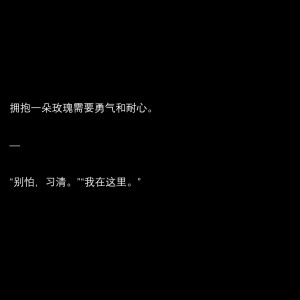 　　夏习清从不确信自己会真正得到某个人的爱，他们爱的大多是他的皮囊，也有一些自诩伯乐的人赞赏他的才华，或是憧憬他的家世。可剥去这些糖衣，里面的自己苦涩得让人却步。
　　自私自利，惯性撒谎，表里不一，风流成瘾。
                    ——稚楚《我只喜欢你的人设》