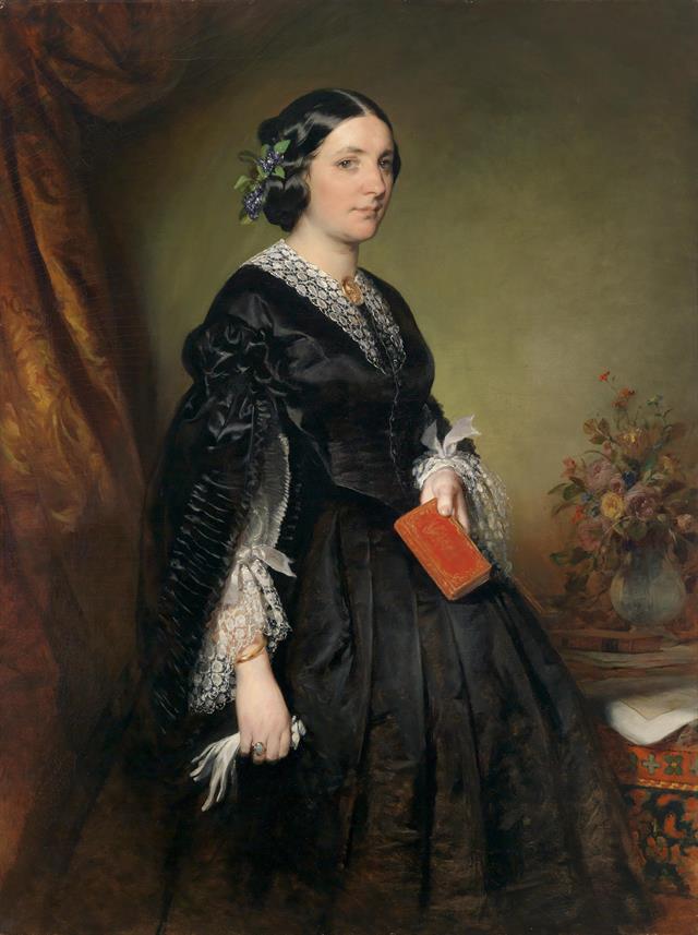 Friedrich von Amerling (1803-1887) Portrait of Karoline Stiffel-Ecaland