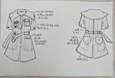 网课期间作业练手 服装设计