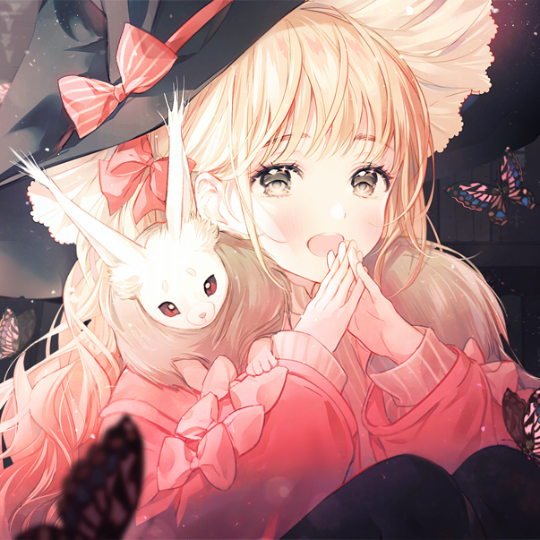 粉色头像／仙气／单人，