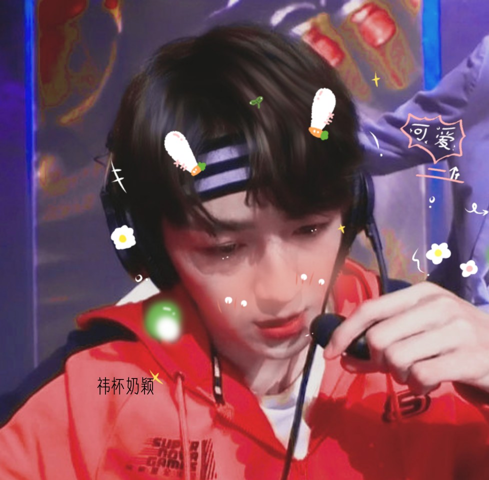 "小说中的电竞男神" 何洛洛头像|顾雨曦 贴纸扯扯裙边