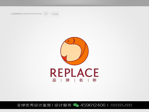 鱼 海洋动物 LOGO设计标志品牌设计作品欣赏 (98)